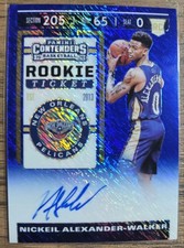 2019 Panini Contenders Nickeil Alexander-Walker Pelicans RC Auto /20 #106
