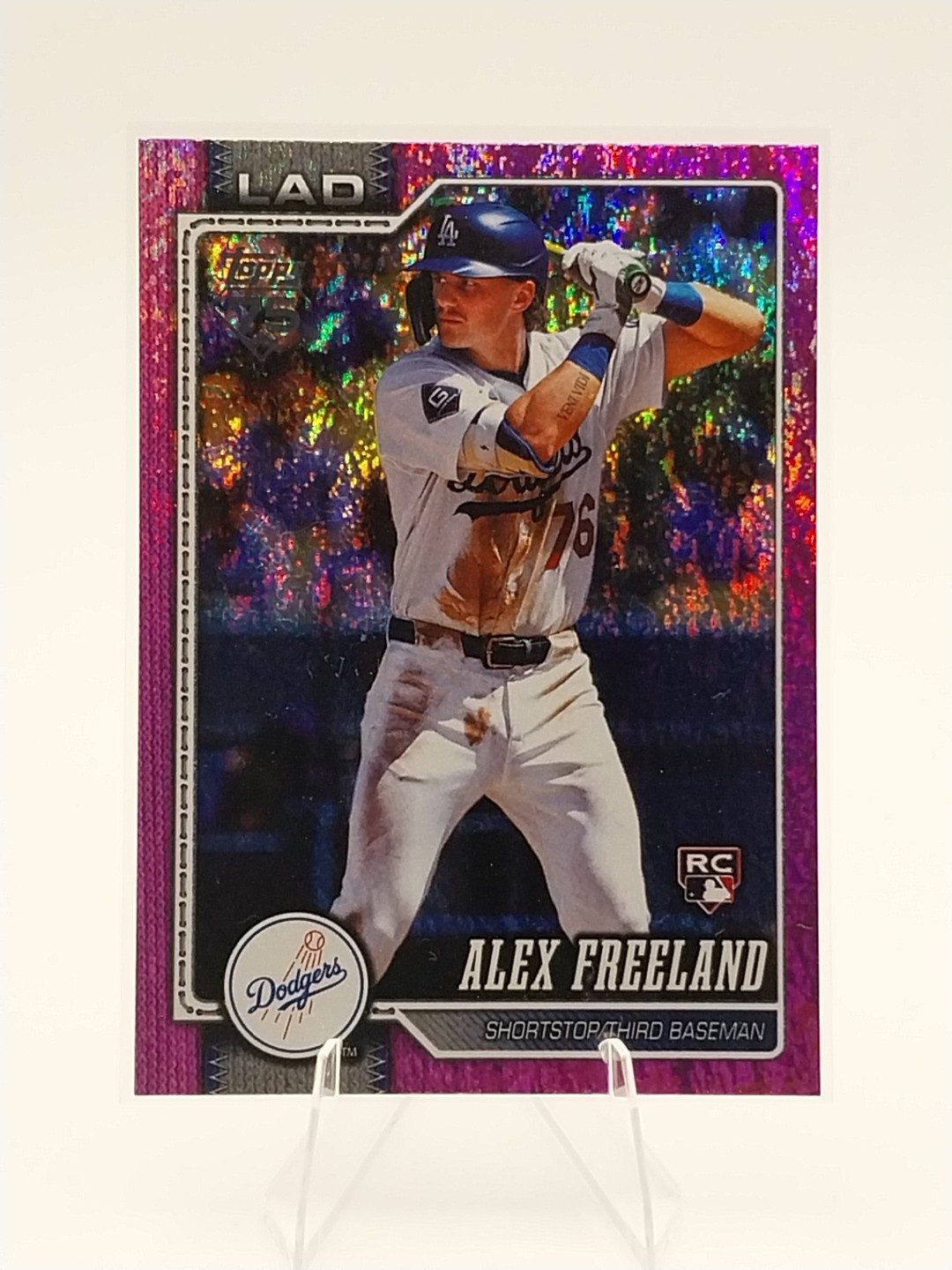 2026 Topps Series 1 Alex Freeland #74 Pink Holo Foil
