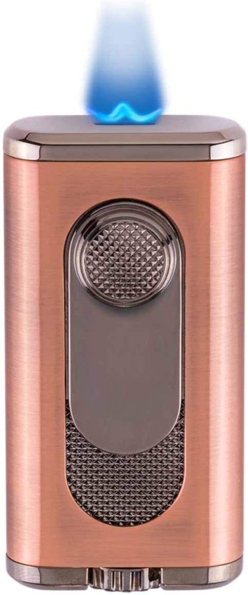Verano Flat Flame Cigar Lighter, Attractive Gift Box, Elegant Metal Construct...