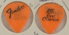 ERIC CLAPTON - VINTAGE OLD JVC PRESENTS FENDER PROMO GUITAR PICK