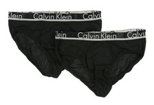 Calvin Klein 242341 Mens Classic Underwear Pack of 2 Brief Black Size Large