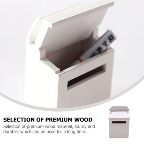 Wood Miniature Mailbox Micro Landscape Ornament Miniature Decorations - Picture 3 of 12
