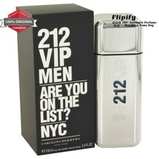 212 Vip Cologne 3.4 oz 1.7 oz 6.7 oz EDT Spray for MEN by Carolina Herrera