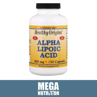 Healthy Origins Alpha Liponsäure 600mg 150 Kapseln | Stoffwechsel Antioxidantien
