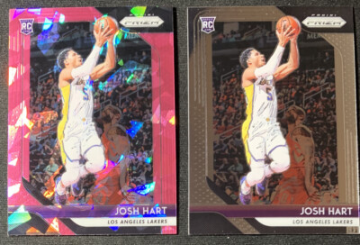 2) Josh Hart 2018-19 Panini Prizm PINK CRACKED ICE PRIZM +Base