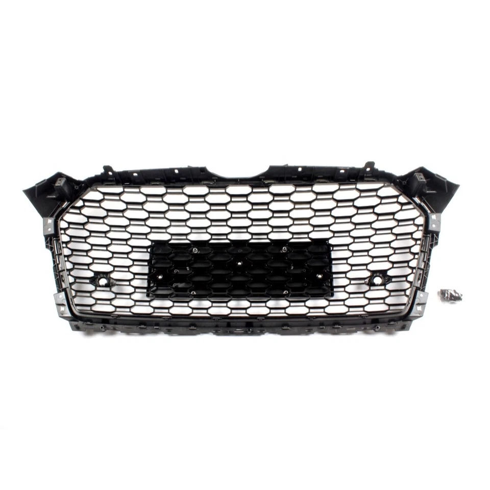 Fit For 2018 2019 Audi A5 B9 Gloss Black Honeycomb Upper Grille Grill RS5 Style - Изображение 4 из 4