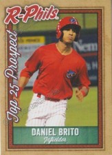 2019 Reading Fightin Phils Top 25 Prospect Daniel Brito RC VZ Firefighters