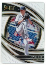 Max Fried 2020 Panini Select Baseball Premier Level White Prizm Parallel #45/50