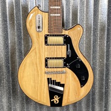 Supro 1296an Silverwood Natural Ash Guitar & Bag #0782