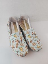 Zapato Ortolite Plano Sin Cordones TOMS Monkey Monkies Alpargata para Mujer ~ Talla 8.5