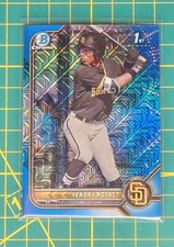 2022 Topps bowman chrome 1st Blue Mojo Yendry Rojas /150 #BCP-178