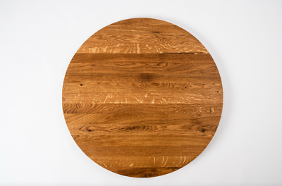 Massivholzplatte Aus Räuchereiche – 4cm Starke Arbeits- Oder Tischplatte, Naturgeölt, Rustikales Design