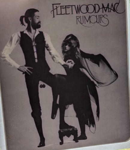 FLEETWOOD MAC RUMORS FERRO DA STIRO ROCK & ROLL VINTAGE anni 70 su trasferimento (12) vinile come nuovo