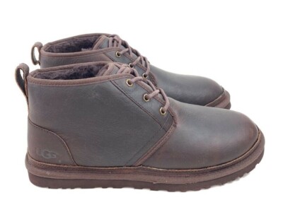 UGG Neumel Leather WP Lightweight Wool Ankle Boots UGG® Neumel for Men | Lace-Up Casual Shoes at UGG.com main image 4