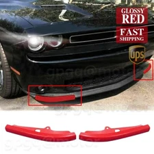 Front Bumper Lip Splitter Spoiler Trim Cover For Dodge Challenger R/T Scat Pack