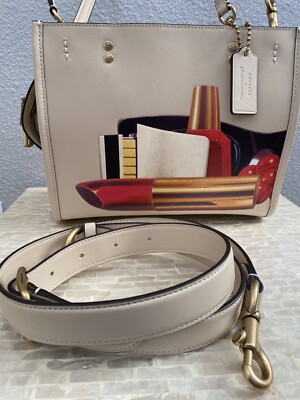Coach X Tom Wesselmann Rogue 25 ?Glovetanned leather Brass/Ivory 