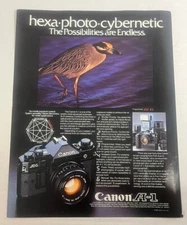1981 Canon A-1 Hexa Photo Cybernetic Bird Vintage Print Advertisement Photo Ad