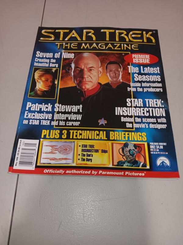 Star Trek The Magazine May 1999 Patrick Stewart Interview Premiere Issue