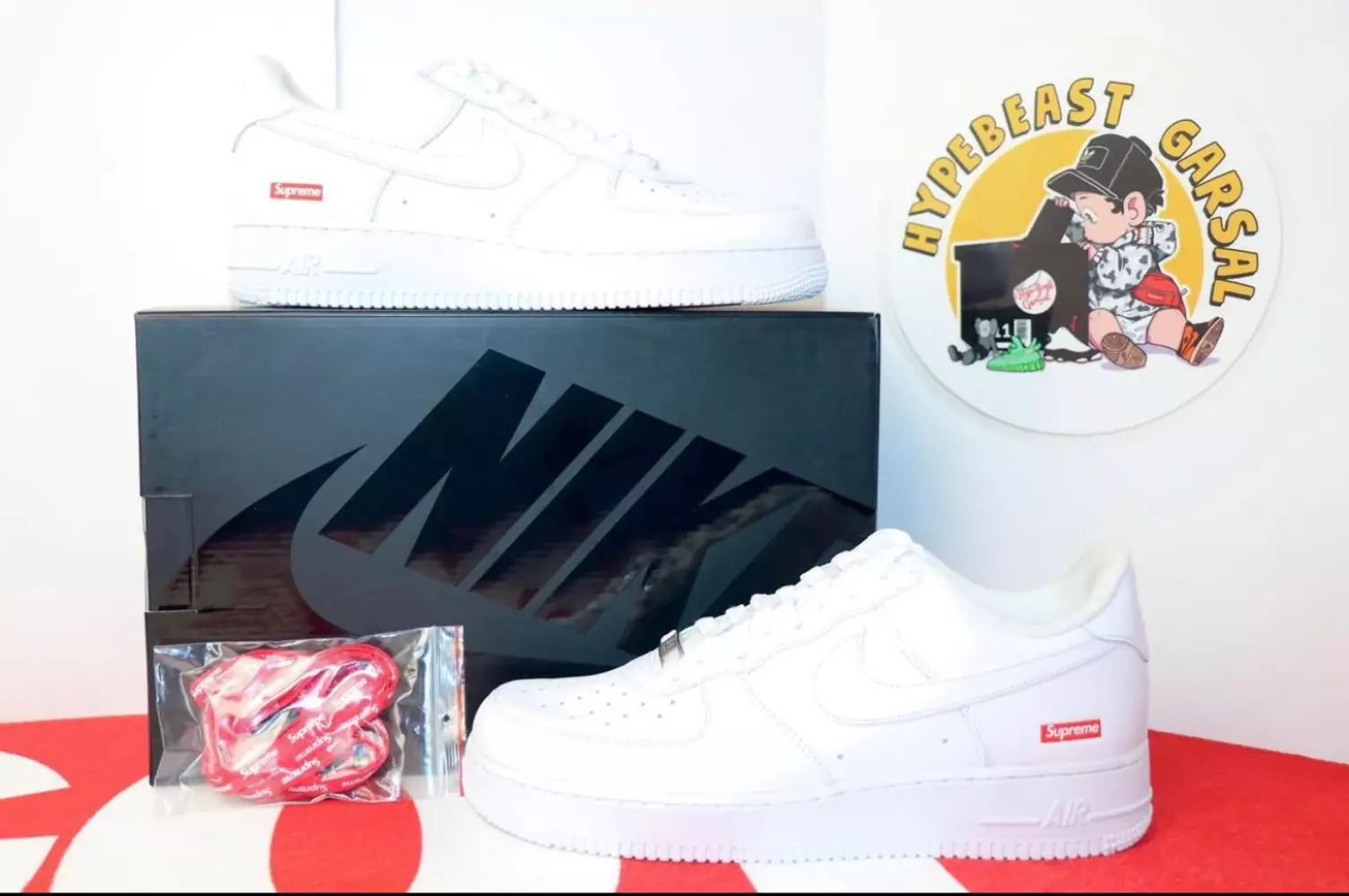 Supreme Air Force blanc tailles 6 M, 7 M, 8 M, 9 M, 9,5 M, 10 M, 10,5 M, 11 M, 12