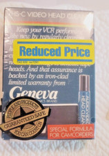 Geneva Vintage Vhs-c Vcr/camcorder Head Cleaner Cassette Video New In Box