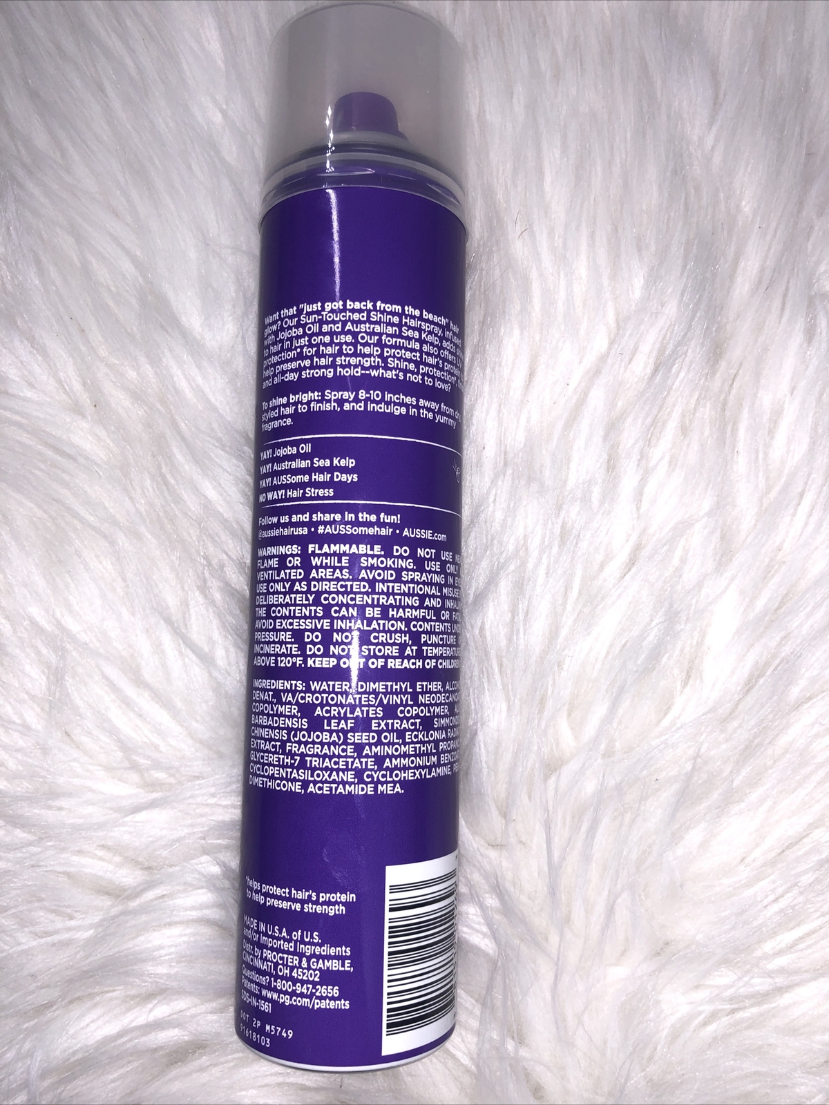 Aussie SunTouched Shine Hairspray, Maximum Hold 10 ounces eBay