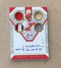 2019 Panini Cornerstones Juan Soto Auto 34/49 $229.99