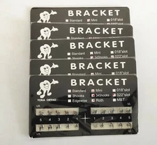 5 Packs Dental Metal Brackets Mini Roth 022 345 Hooks Mesh Base Ultrathin