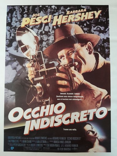 1992 THE PUBLIC EYE Joe Pesci Barbara Hershey Vintage Italian Poster 1st F10-5