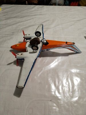 Ancien Avion Joustra En Métal – Projet De Restauration Pour Collectionneur Vintage