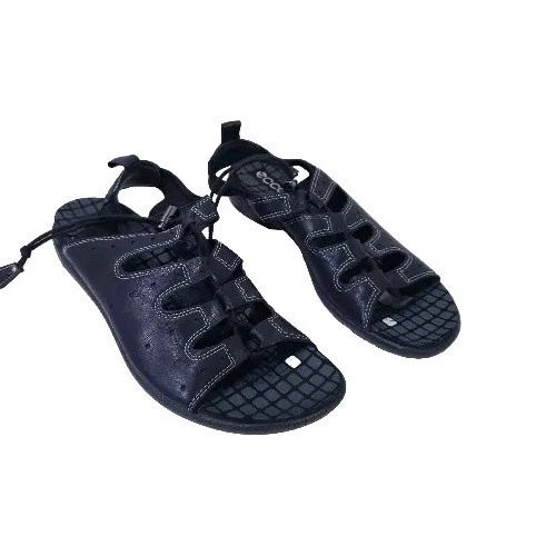 Sandali neri Ecco Jab Toggle Sport Slingback Bungee regolabili EU 38 US 7 7 5