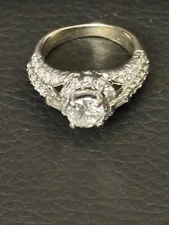 Elegant 14K White Gold Diamond Ring - Appraised at $7,535