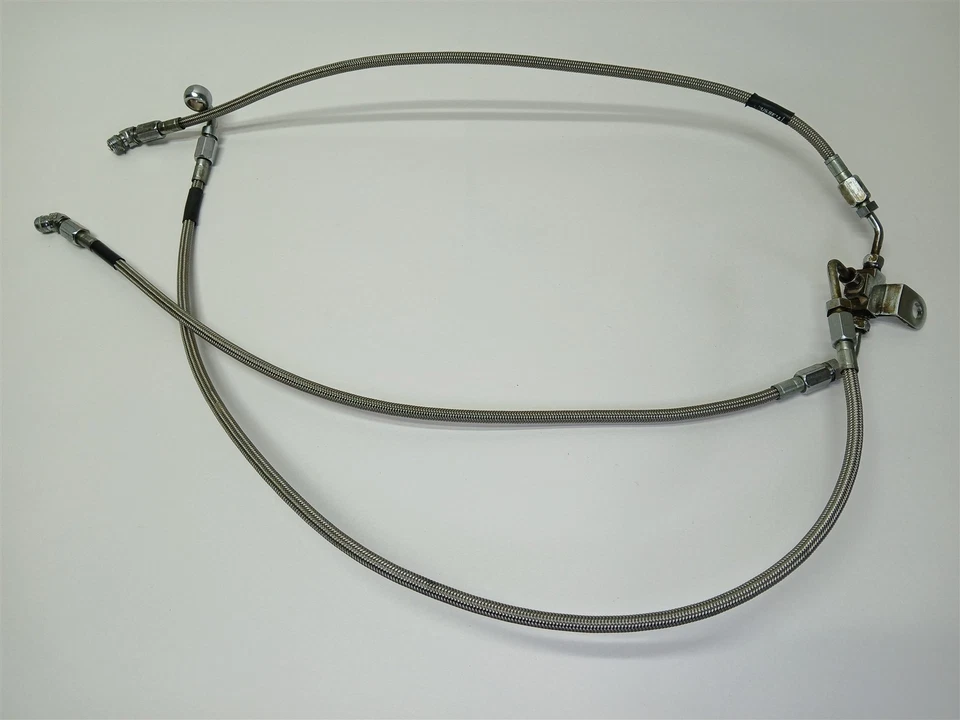 Harley-Davidson Softail Custom 1994 línea de freno delantero trenzado 45112-84B Foto 2 de 4