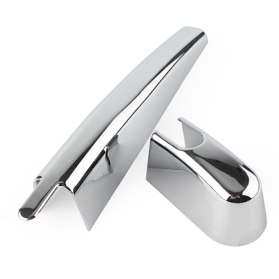 ABS Chrome Rear Trunk Window Wiper Nozzle Cover Trim 2pcs For BMW X3