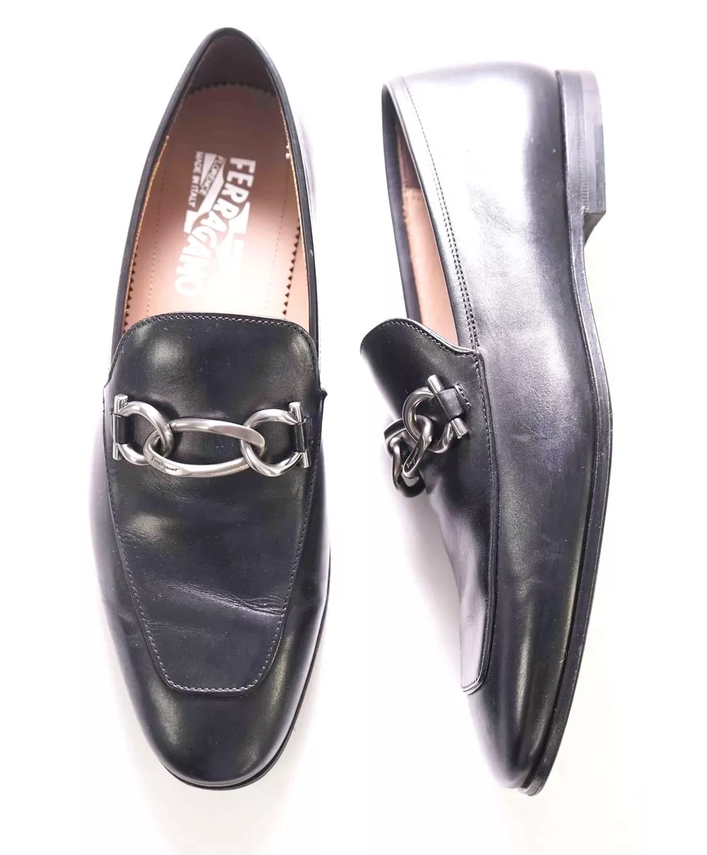 Salvatore ferragamo boy leather best sale loafer