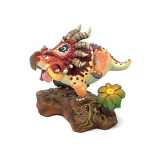 Triceratops Dinosaurs Resin Figure Roaming Statue Designer Keep Originality