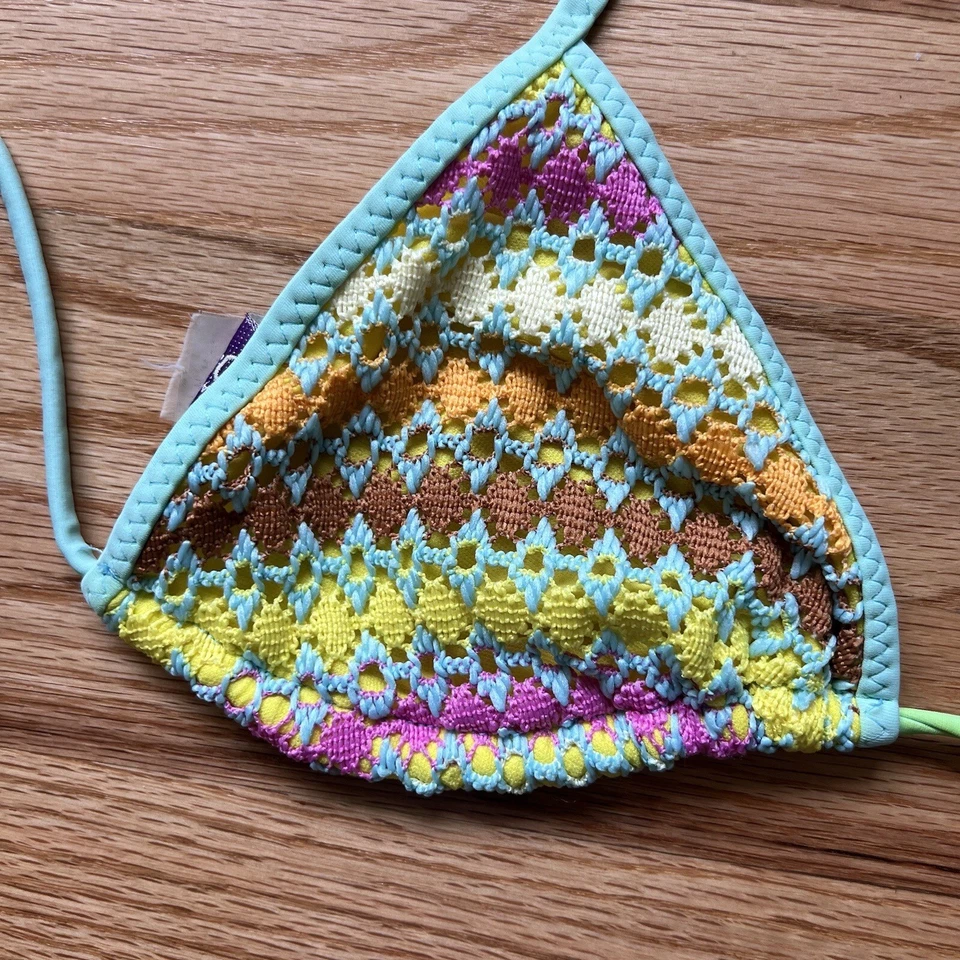 vintage pan dulce crochet bikini top - Image 2 of 4