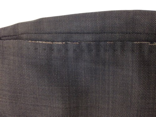 $222 Calvin Klein Men Wool Trousers Brown Texture Flat Front Dress Pants 34w 31l - Picture 3 of 6