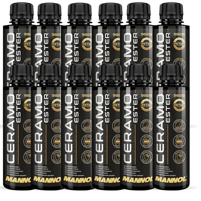 12x250ml MANNOL Ceramo Ester 9829 Antiverschleiß Additiv MOTOR VERSCHLEIß SCHUTZ