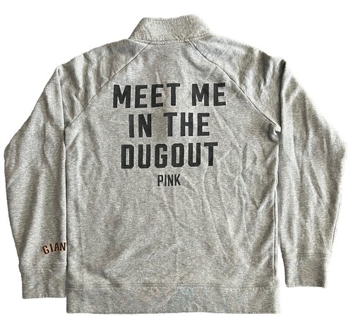 Vict Secret Pink 5th & Ocean San Fran Giants S Sweatshirt MLB SF Zip Meet Dugout - Picture 3 of 16