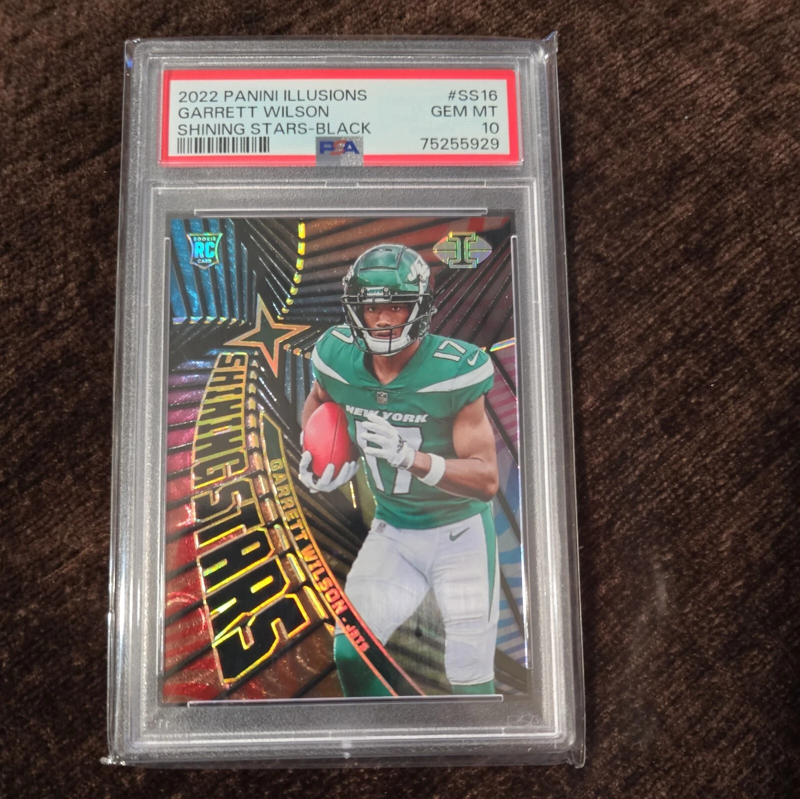 Garrett Wilson Panini Illusions Shining Stars #SS16 Black