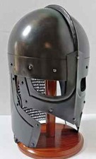 Medieval Steel Viking Vendel Helmet With Chainmail, SCA Helmet Best Gift