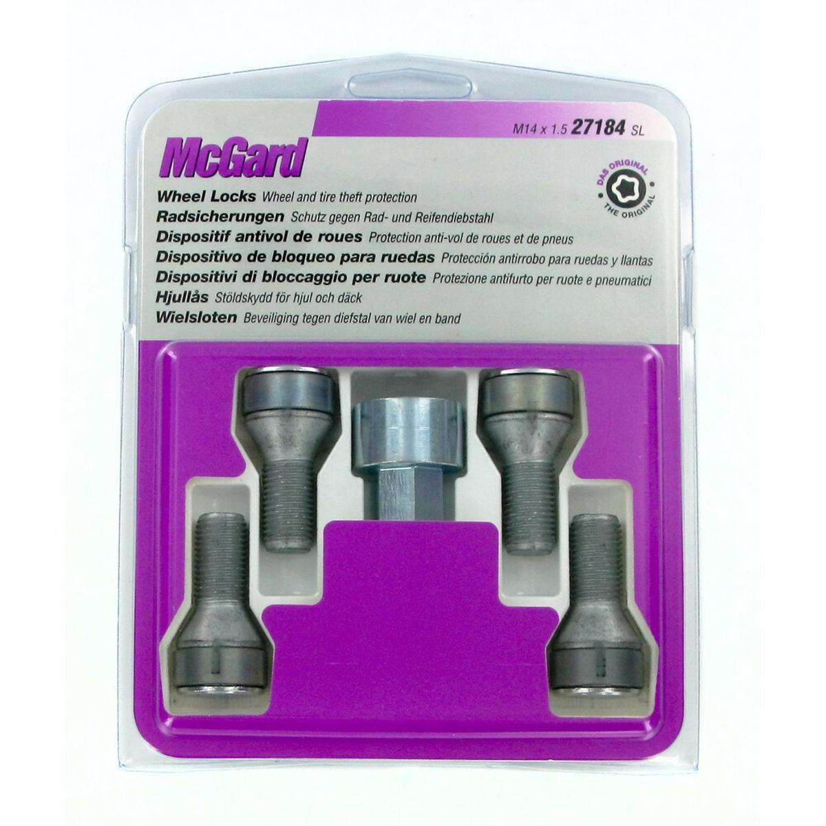 BULLONI CONICI, KIT 4 PZ - ULTRA HIGH SECURITY - A270 MCGARD MG ROVER 75, ZT