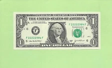 2003A ..UNCIRC   $1  F 2222 2984 F  .... 2003A  $1  F-F     SOLID POKER  '22222'