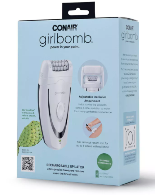 Conair Girlbomb GBE20 "Power In Your Palm" Rechargeable Epilator B5 eBay