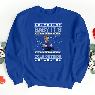Baby It's Cold Outside Fußball Pullover bedruckt Cole Palmer Weihnachten Sweatshirt