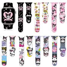 Cartoon Kuromi Watch Strap Silicone for Apple Watch Series 8 7 6 5 4 3 SE Gift