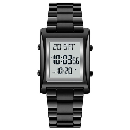 Mens Boy Casual Sports Waterproof Quartz Digital LED Stainless Steel Wrist Watch - Picture 14 of 17