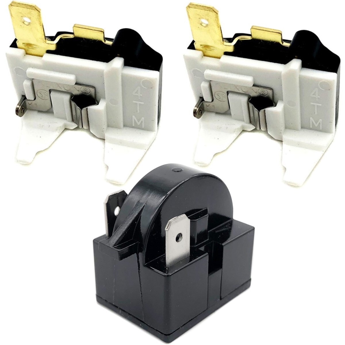 Refrigerator Overload Protector with QP2-4R7 3-Pin Start Relay for LG Kenmore