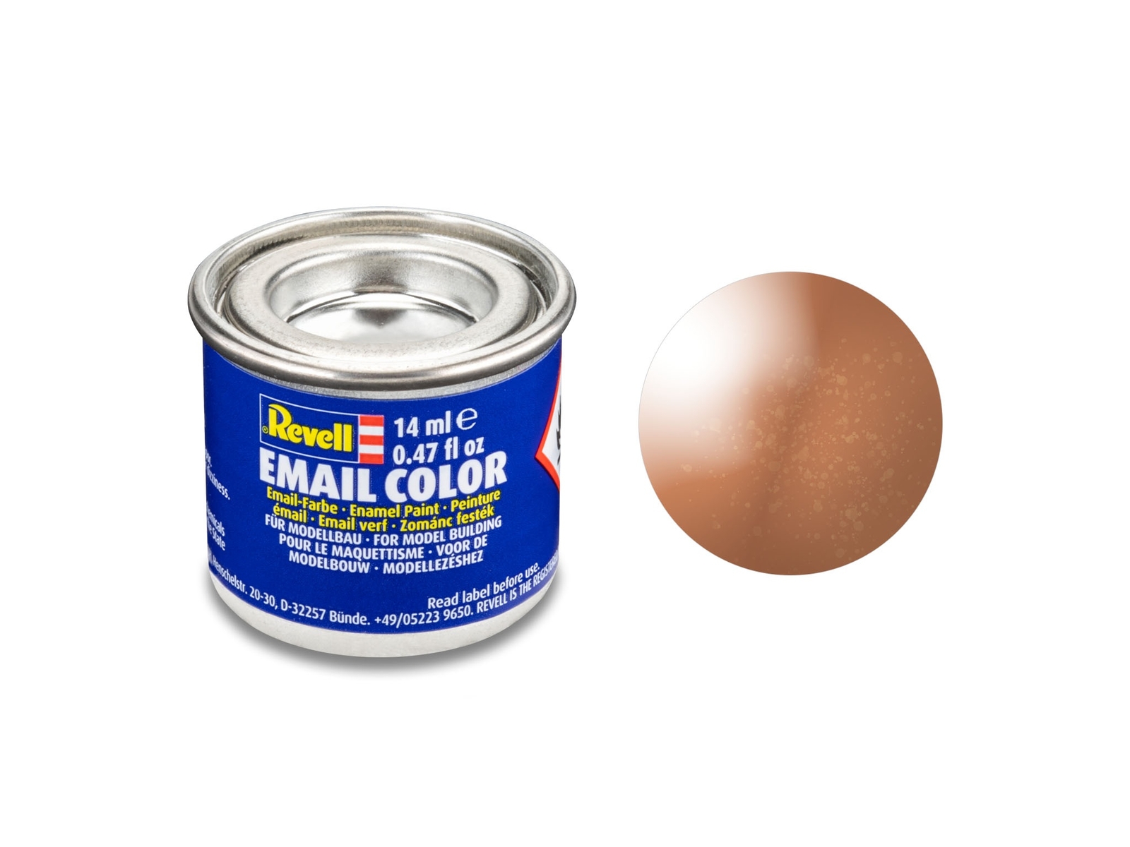 Revell 32193 No.93 Metallic Copper Enamel Paint 14ml Tin