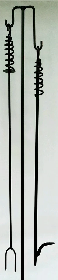 Campfire Fire Poker, Палочка для Хот-догов и Вешалка Инструмент 27", Сделано в США Кузнецом - Изображение 3 из 4